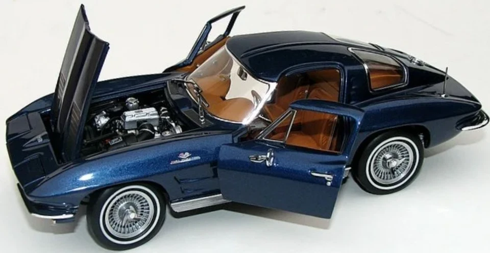 Corvette Chevrolet55Chevy57StingRay1:24Race12Car1963Custom1967Carousel BLUE18 - Image 3 of 4