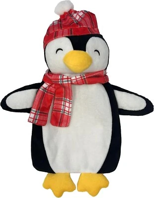 OLIVIA ROCCO Hot Water Bottle With Cover Penguin 1L Kids and Adults Natural Rubber