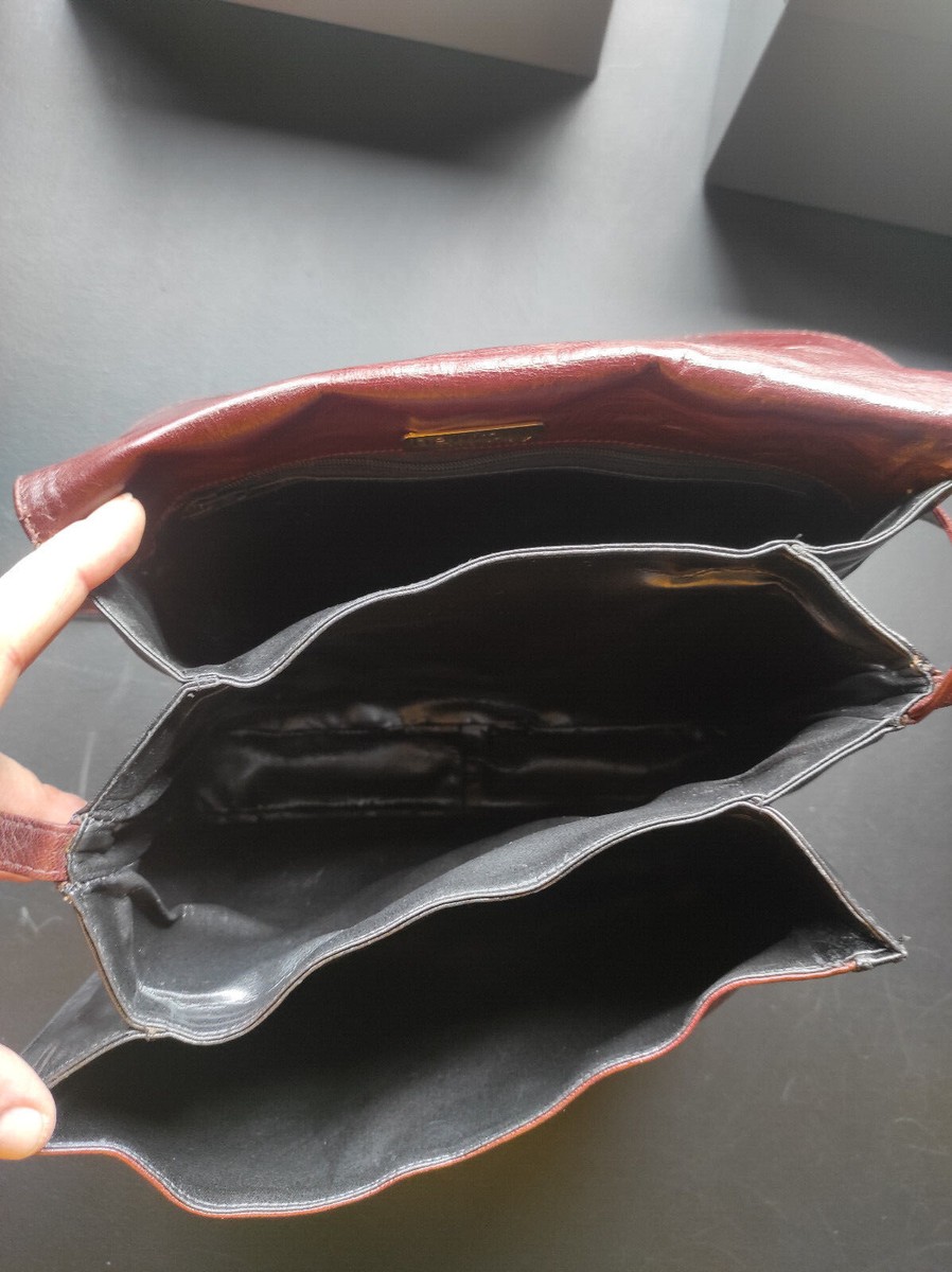 Sac à Main Vintage BALLIN En Cuir Tricolore – Made In Italy, Style Années 80-90