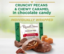 SUGAR FREE RUSSELL STOVER PECAN DELIGHTS CHOCOLATE CANDY BULK VALUE BAG-LIMITED 
