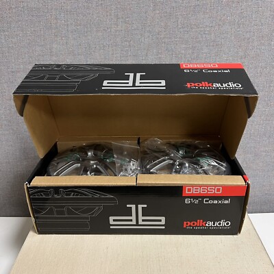 Polkaudio 6.5'' Coaxial Speaker Pair DB650 New
