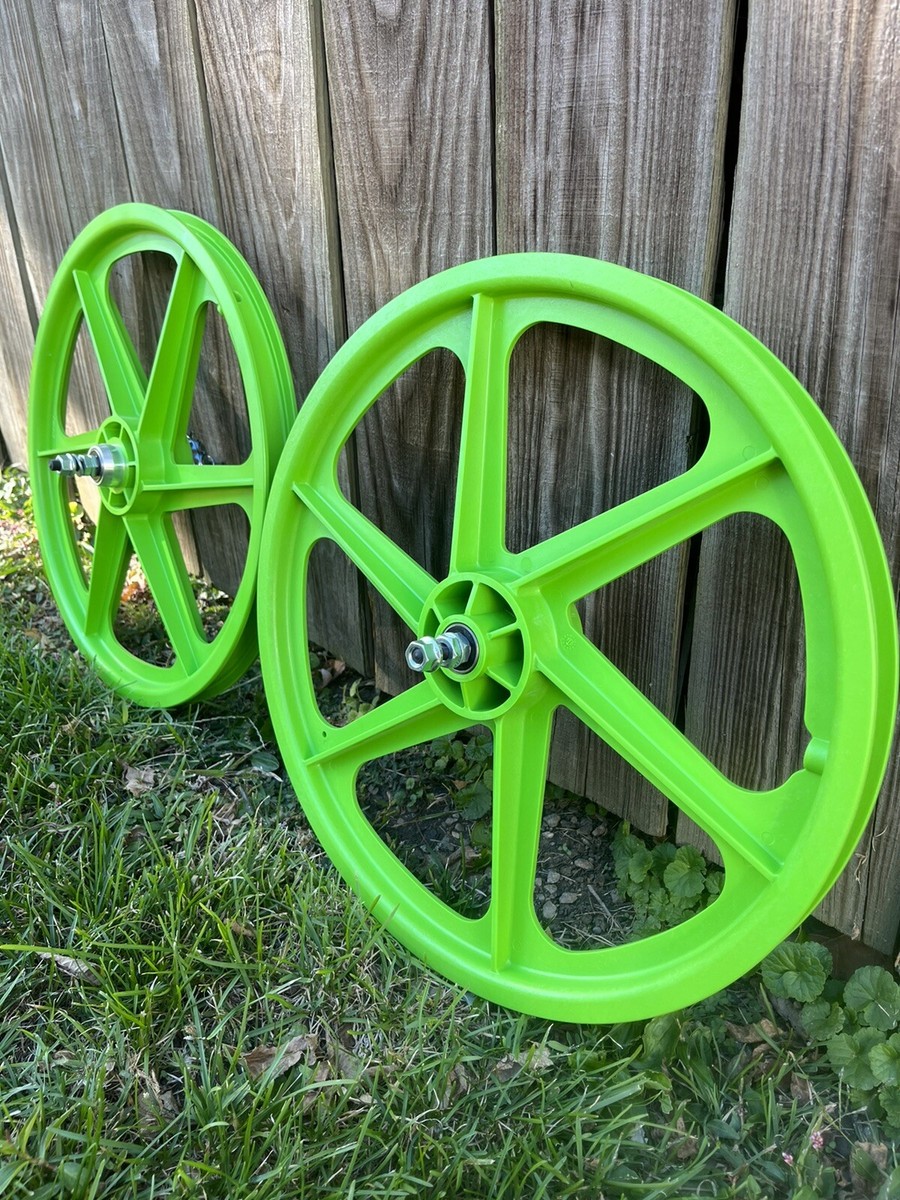 Green Skyway Old School 20 inch Tuff Wheels Mags Rims Bmx