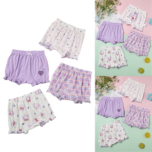 Copripannolini Bambina Stampa Plaid Pantaloncini Casual Confezione 4 Carini Bloomers Set - Foto 47 di 110