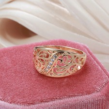 Luxus   vergoldet  585 rg  ring  neu g20,5❤️