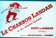 Mont de Marsan :  buvard publicitaire  LE CHARBON LANDAIS    M0672