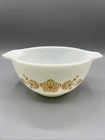 441 PYREX 1 1/2 PT Butterfly Gold Cinderella Nesting Mixing Bowl VTG