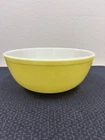 Vintage Yellow PYREX Large Nesting Mixing Bowl 4 QT #404 Primary Color 10”