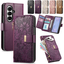 For Samsung Galaxy Z Fold8 Ultra Fold 8 Zipper Leather Wallet Case Stand Cover