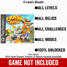 Crash Bash 100 Unlocked PlayStation Memory Card Cheats PS1
