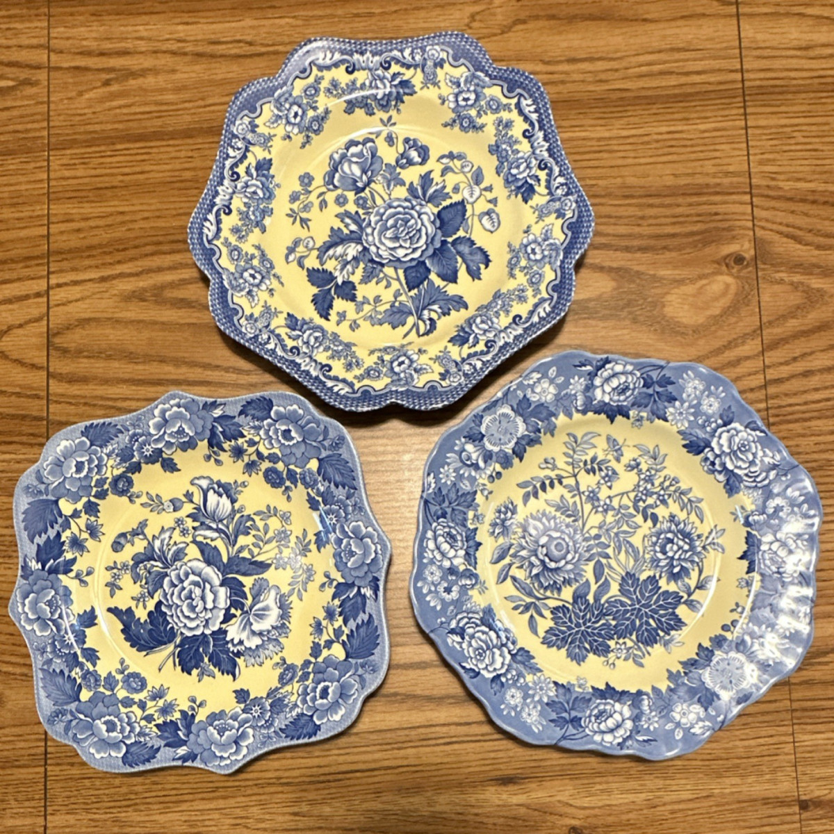 Spode Blue Room Garden Collection Floral Dessert Plate Set Blue Spode Blue Room Garden Collection Floral Dessert Plate Set Blue