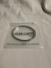 Louise Carter Silver Tone Stainless Steel Bangle Bracelet, Round, No Stones
