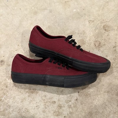 Vans  Old Skool Shoes Mens Size 6.5 Maroon Red Low Suede Canvas Skateboard