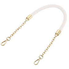 60cm/23.6" Braided Leather Purse Replacement Handle Strap for Handbag, Beige