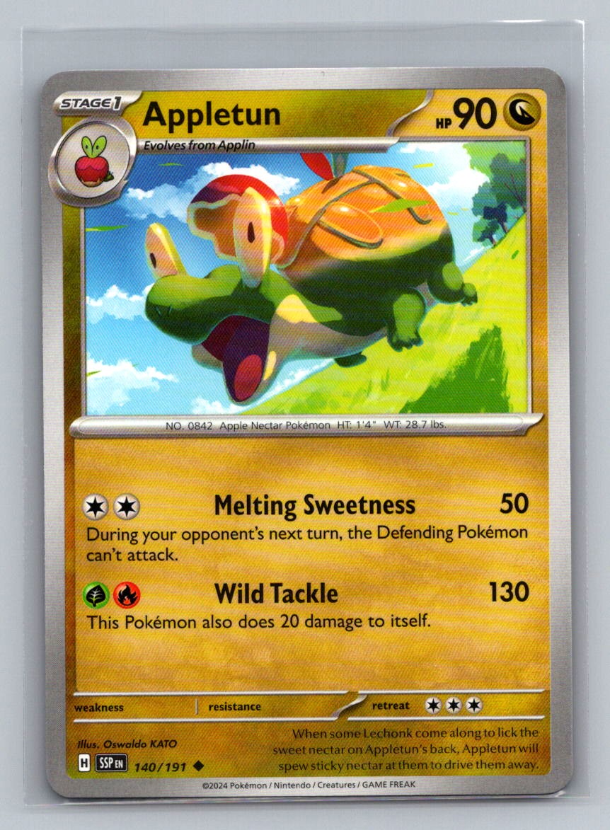 Appletun 140/191 Surging Sparks Non-Holo Uncommon Diamond Pokemon TCG Card NM