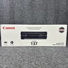 Canon 137 Black Standard Yield Toner Cartridge GENUINE SEALED BOX READ 