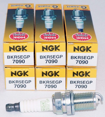 #ad Set of 6 NGK 7090 G Power Nickel Performance Spark Plugs BKR5EGP $28.08