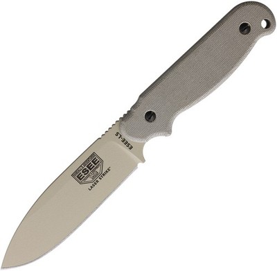 ESEE 10'' Laser Strike Desert Tan Fixed Blade Storing Handle Knife + Sheath LSPDT