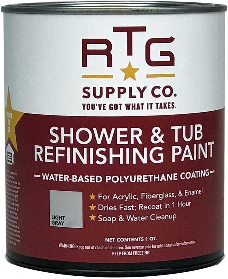RTG Shower & Tub Refinishing Paint - Light Gray