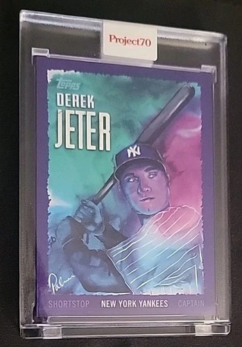 2021 Topps Project 70 #495 Derek Jeter - Art by Brittney Palmer - NY Yankees 
