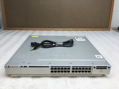 CISCO WS-C3850-24T-L 24-Port Gigabit Managed Switch 3850-24T-L W/ PWR-C1-350WAC