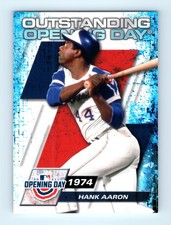 Hank Aaron Atlanta Braves 2021 Outstanding Opening Day Topps OOD-10