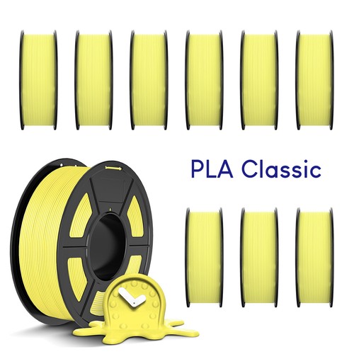 JAYO 10*1.1kg/roll Lemon Yellow PLA Classic 1.75mm 3D Filament Better Toughness