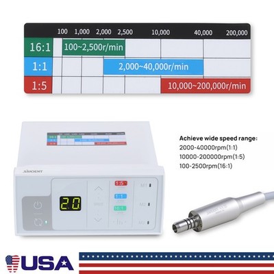 SANDENT Dental Brushless Electric LED Micro Motor Internal Spray E-type USA