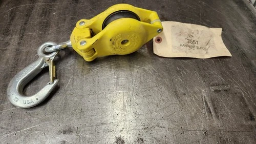 Hastings 3551 Fiberglass 1K Rope Hand line Block Sheave Swivel Hook NEW SURPLUS