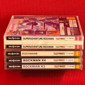 Megaman Sega Saturn Lot 4 Rockman X3 X4 8 Segasaturn SS Mega Rock Man Japan JP