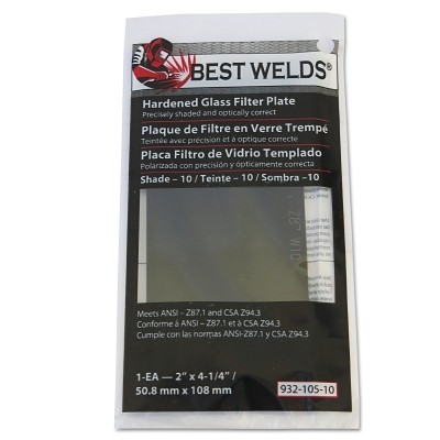 Glass Filter Plate, Shade 8, 2 in x 4-1/4 in, Green ORS Nasco Best Welds 9321058