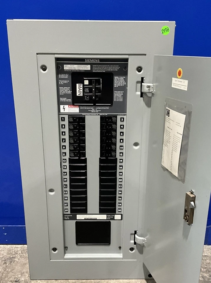 Siemens 60 А 208Y/120V основная панель 1P 3 Вт S1A30BL060CTS 🟦 - Изображение 3 из 4