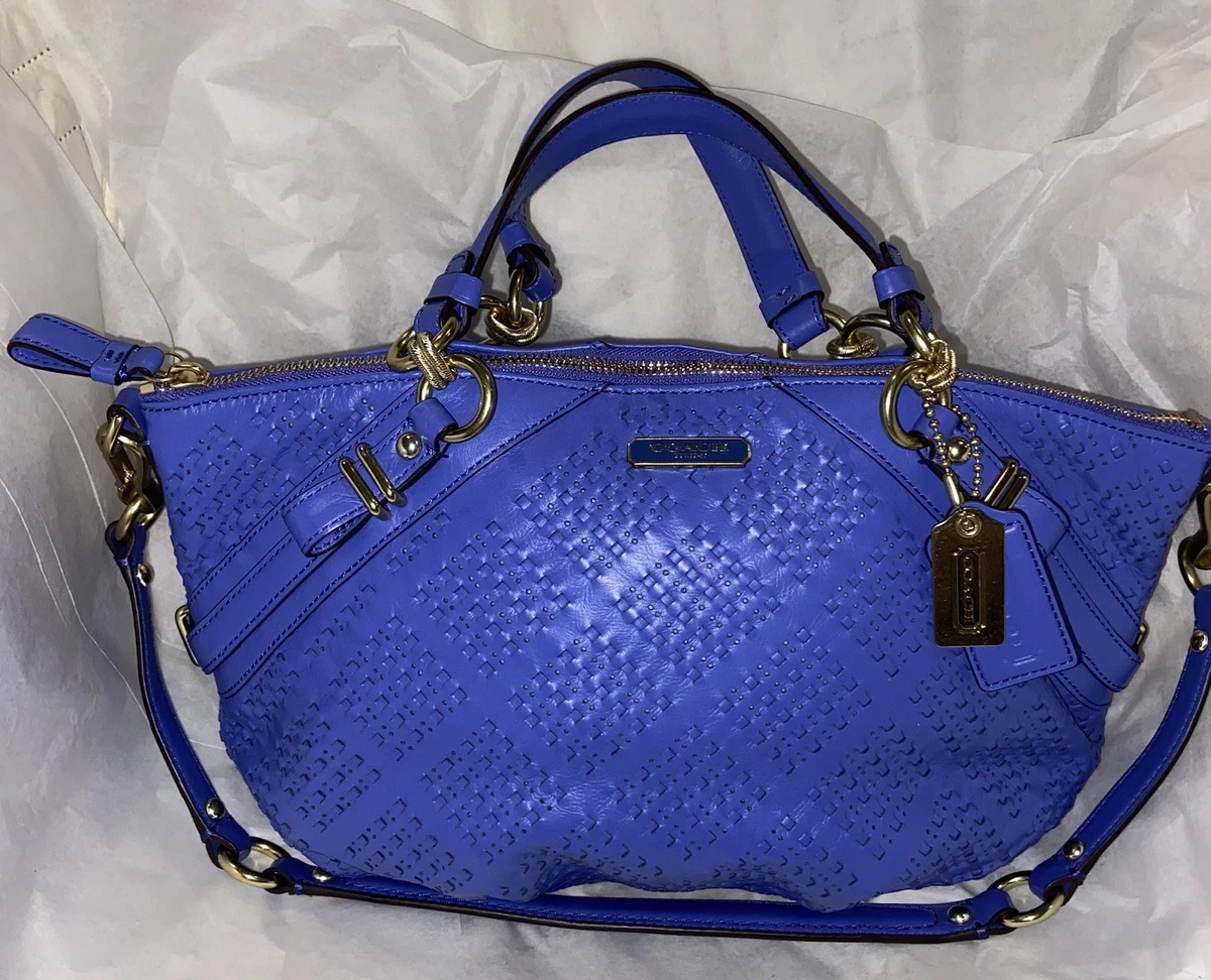 Coach Madison Satchel/Top Handle Bag Blue Bags & Handbags for