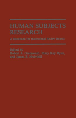 Robert A. Greenwald | Human Subjects Research | Taschenbuch | Englisch (2012)