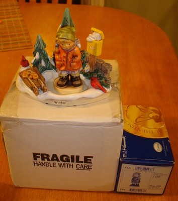 Hummel All Bundled Up #2221 Tmk-8 NIB & Winter Magic Scape #1114-D NIB