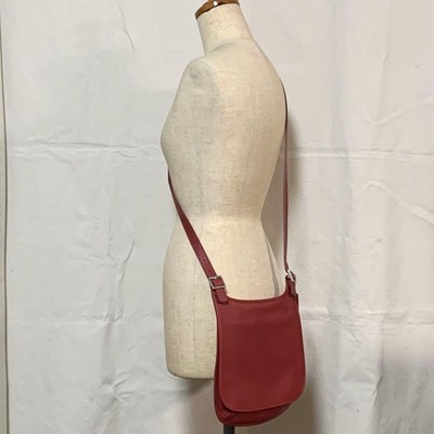Vintage Coach Shoulder Hand bag Soho 9135 Red Leather Y2K Buckle