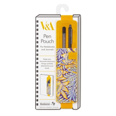 IF V & A Bookaroo Pen Pouch Morris Tulip & Willow, Yellow, One Size Morris Tulip