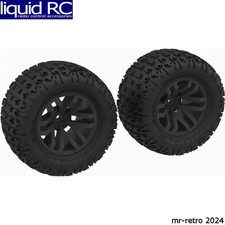 Arrma ARA-1608 DBOOTS FORTRESS MT Tire Set Glued Black 2 pieces