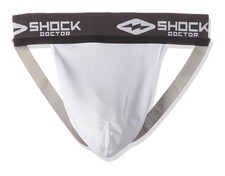 Shock Doctor Core Athletic Supporter without Cup Pocket - White