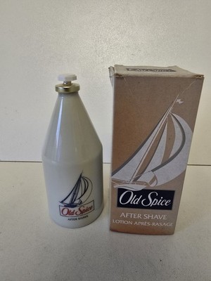 Vintage Shulton Old Spice After Shave Lotion 150ml Glasflasche mit Verschluss & Box Requisite