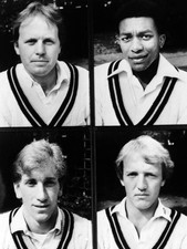 Members of Middlesex county cricket team Keith Tomlins Neil Willia- Old Photo