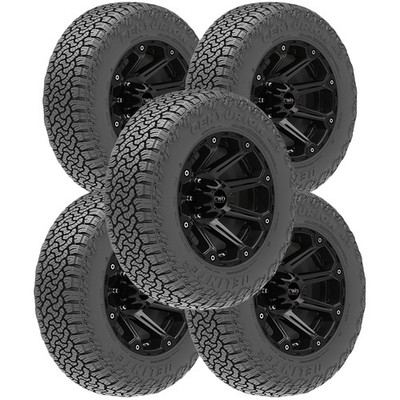 (QTY 5) 235/75R15 Delinte Centurion A/T 105T SL Black Wall Tires
