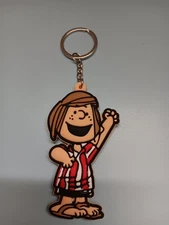Peanuts Peppermint Patty (Rubber) Double Sided Key Chain #SN6 (NEW)