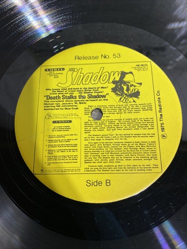 33 rpm vinyl the Shadow - Picture 6 of 6