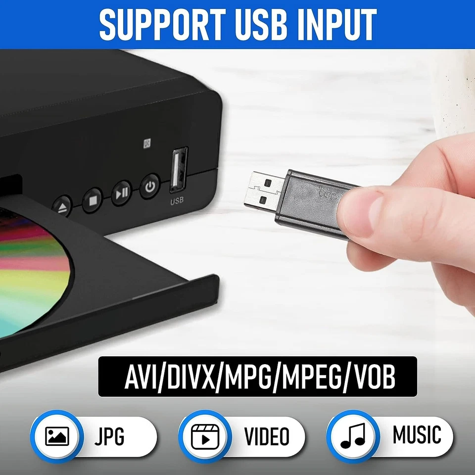 Philips DVD Players for Smart TV with HDMI Port CD Player for Home Stereo System - Image 2 of 4