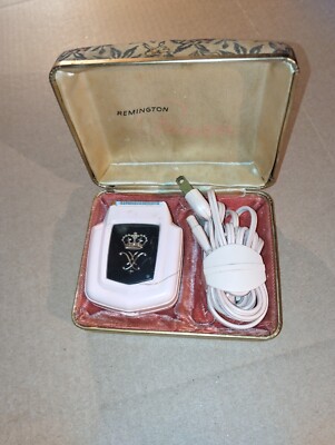 Vintage Remington Princess Electric Shaver Original Black Pink Model BE