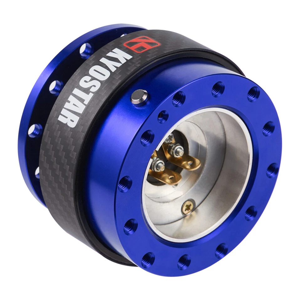 Real Carbon Fiber Steering Wheel Quick Release Hub Adapter Snap Off Boss Kit NEW Foto 2 de 4