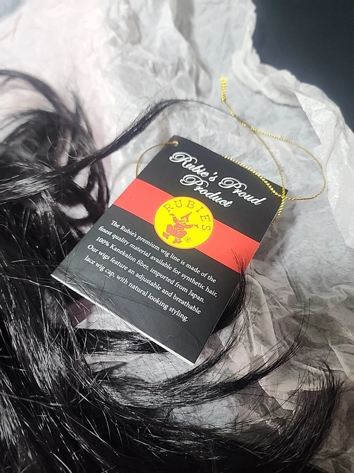 Secret Wishes Cecilia Black Wig Salon Quality- Costume- Cos Play - Image 4 of 4