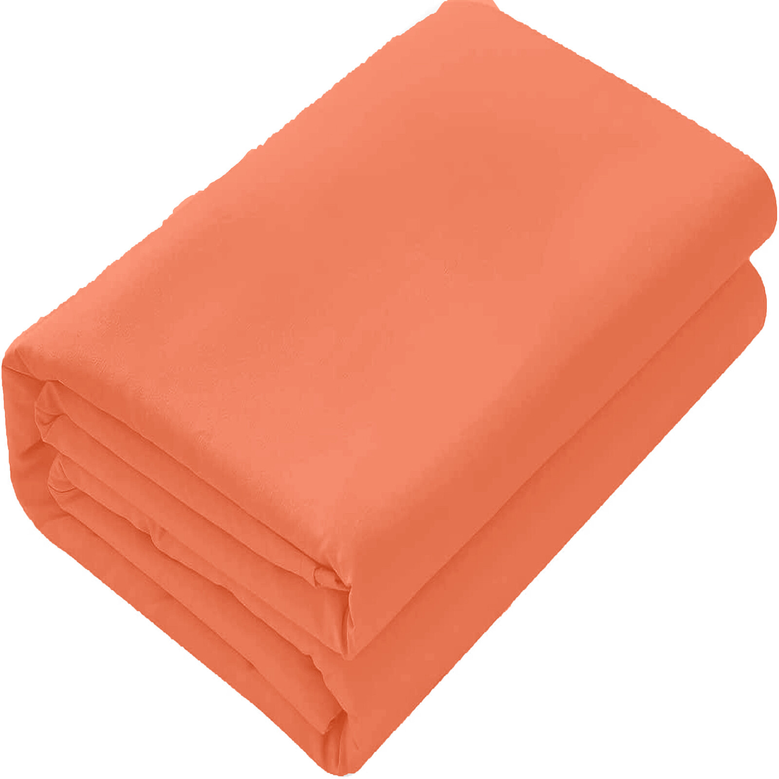 Complete Sheets With Deep Pocket Egyptian Cotton Orange Solid Select