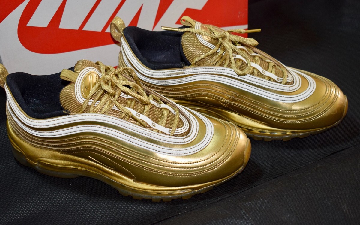 nike air max 97 gold men's shoes