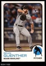 2022 Topps Heritage #622 Sean Guenther Marlins RC 8 - NM/MT